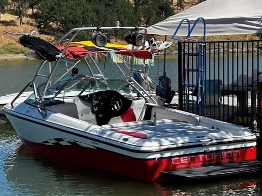 Fully fueled & waiting in the water at Lake Nacimiento! (Centurion Avalanche) 