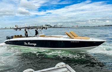 Private boat rental La Morronga Bravo 41' luxury finishes