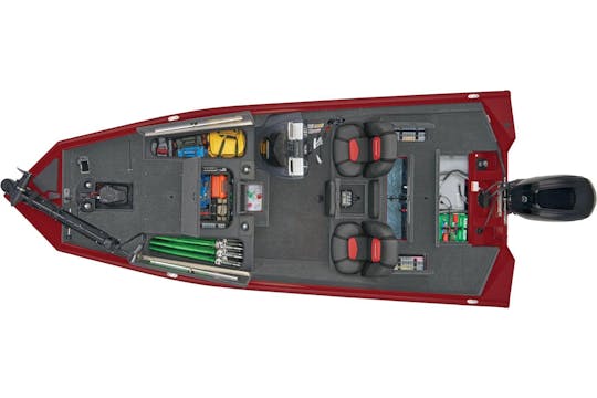 Barco de pesca Tracker 175 Pro - Aluguel diurno e noturno disponível