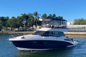 Regal Elegance Afloat: 45-Foot Boat Rental in Vibrant Miami Beach