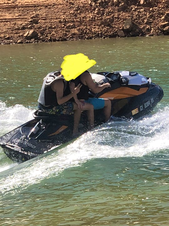 A 3 seater Wave-Runner that rips through the water at high speeds