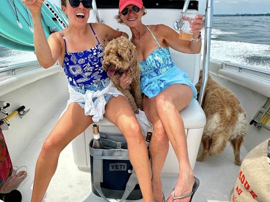 Aventura de barco personalizada no som | Console Seacraft Pacific Center de 25 pés