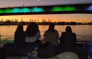 City lights and yacht tour on beanbags in Los Angeles