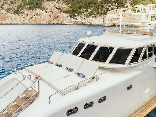 110ft CRN Ancona Power Mega Yacht Rental  in Eivissa, Illes Balears