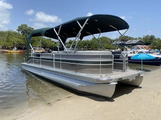 Cooler, Ice, Water, Gas, all gifted aboard the 25ft Grand Majestic Pontoon!