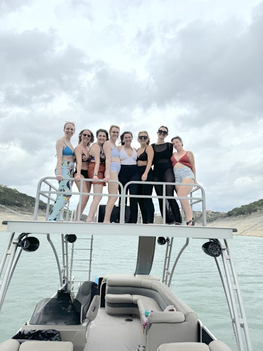 30’ Double Decker Pontoon with Slide - Lake Travis