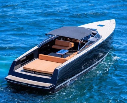 Alquiler de yate a motor de lujo Van Dutch de 40 pies en la Costa Azul, Francia 💎