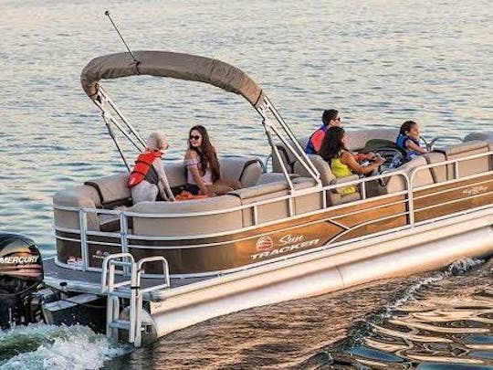 Explore The Jourdan River & Bay St. Louis on this 22' Sun Tracker Pontoon Boat!