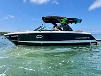Ride the Waves in Style with our 26ft Chaparral Surf Boat