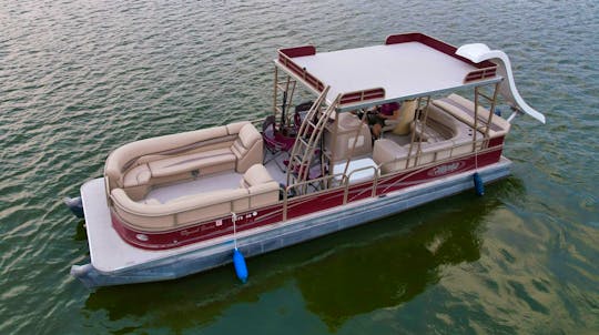 13 Person Waterslide Double Decker Pontoon in Lewisville, Texas (Free Lily Pad!)