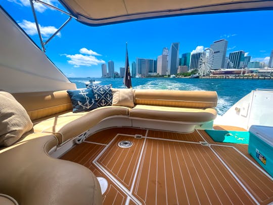 Miami Yacht Party in 50' Cruiser Yacht