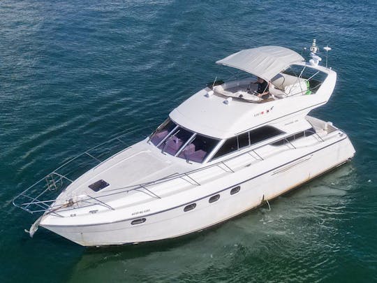 ¡DISFRUTA DE MIAMI EN EL HERMOSO PRINCESS FLYBRIDGE DE 47 PIES!