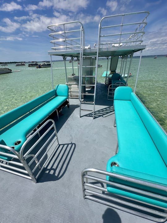 Private Double Slide Pontoon Charter w/Restroom (Up to 12)