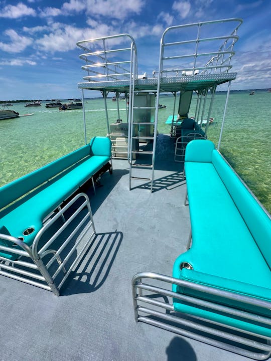 Private Double Slide Pontoon Charter w/Restroom (Up to 12)