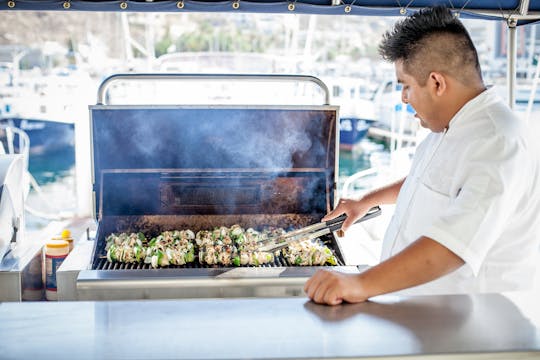 Amazing Tours in Cabo San Lucas on a 68ft Luxury Catamaran