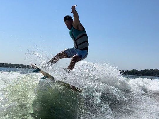 Surfing. Cruising. Fun. 2023 Centurion RI230 on Lake Pleasant Arizona