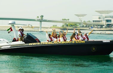 The Black Boats luxury speedboats tours in Dubai Marina!