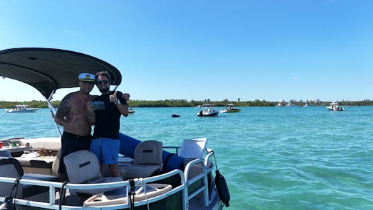 Good times on the water - 22 foot Pontoon Sun Tracker