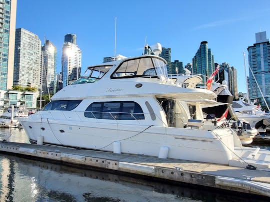 Freestar Carver 56' luxury Yacht Rental at Vancouver