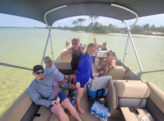 Pontoon Boat Rental in Fort Walton Beach for 12 People - 4 or 8 Hours