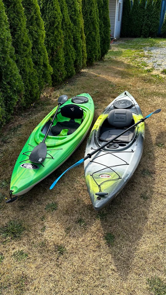 Two recreational kayaks for rent