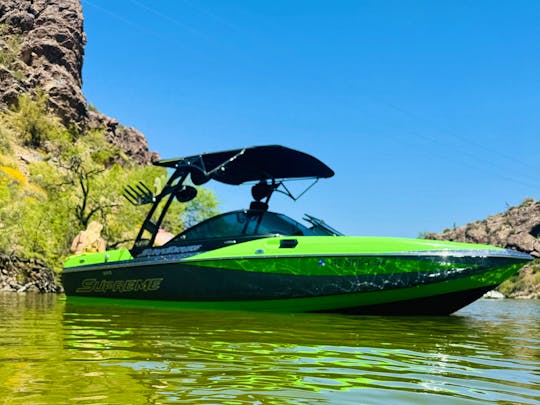 Come Dew The Dew! Mountain Dew and Supreme Collab WakerSurf Boat!! 