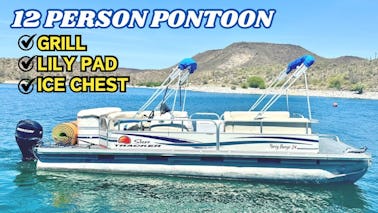 24’ Pontoon- Up To 12 Guests ⚓️☀️