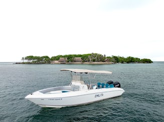 Private Boat 30FT for island hopping in Cholon Baru Islas del RosarIo