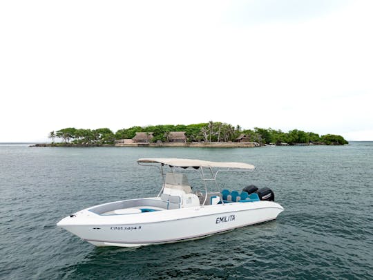 Private Boat 30FT for island hopping in Cholon Baru Islas del RosarIo