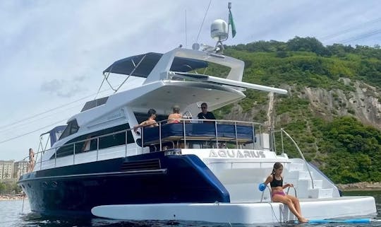 60ft Tupinambá Technomarine Power Mega Yacht Rental 💎 in Rio de Janeiro, Brazil