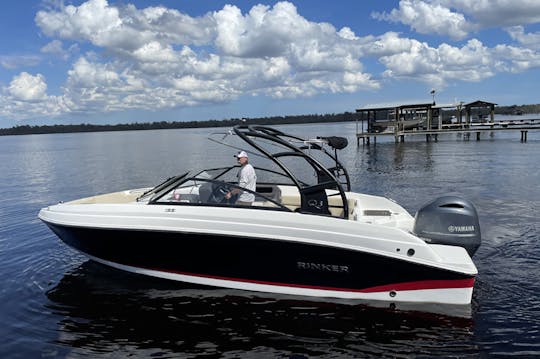 Rinker Black 200 HP Boat