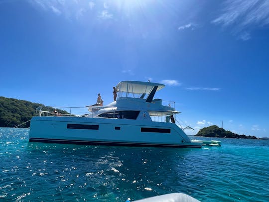 Cruise the Caribbean Like A Rockstar with 43' Luxury Power Catamaran