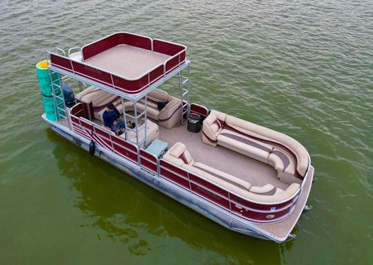 15 Person Waterslide Double Decker Pontoon in Lewisville, Texas (Free Lily Pad!)
