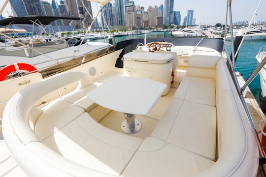 Luxury 60ft Majesty Yacht in Dubai Marina — Perfect for Parties & Celebrations