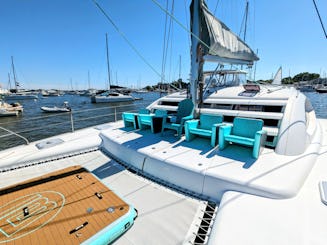 Aluguer de catamarã de 50 pés com brinquedos aquáticos - Deerfield/Boca Raton, FL