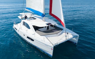 Alquiler de catamarán Leopard de 44 pies con todo incluido en la Riviera Maya