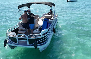 Good times on the water - 22 foot Pontoon Sun Tracker