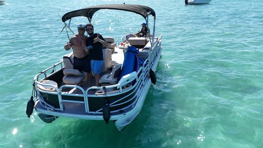 Good times on the water - 22 foot Pontoon Sun Tracker