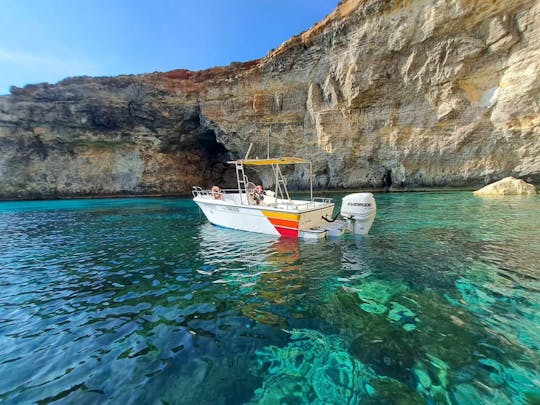 MALTA Gozo Comino Caves Crystal/Blue Lagoon Private Boat trips