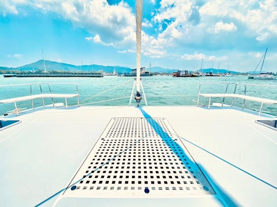 Sailing catamaran for rent in Phuket.