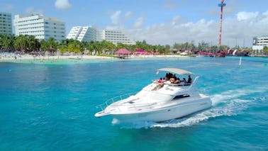 Yacht privé Cancun de 46 pieds, jusqu'à 15 personnes