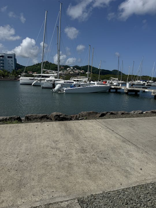 private charter in the st lucia 32ft scarab