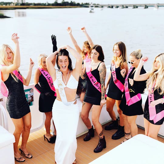 Charleston's #1 Bachelorette party boat | 45ft Lux Cat 