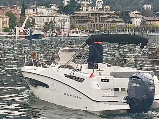 3h “Private Tour” Lake Como on Karnic SL651  Boat