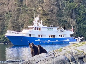 Explore Alaska in Luxury on your all-inclusive 90' yacht, crewed, all king beds