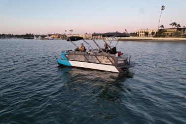 Croisière en ponton avec vin et fromage à Newport Beach