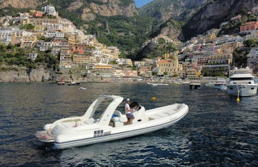 Enjoy the Amalfi Coast on a private boat tour with 32' Alson RIB