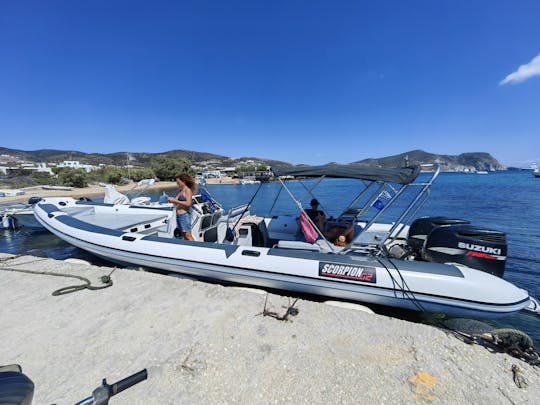 Affrètement du Ribco Scorpion 100 G2X RIB à Paros - Antiparos, Grèce