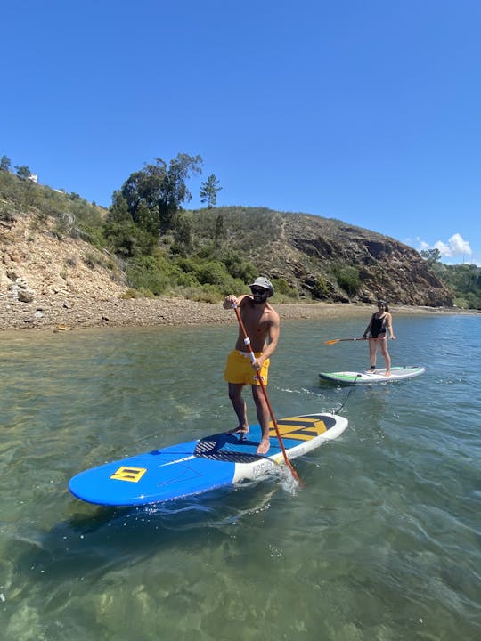 Visites guidées en stand up paddle sur la rivière Mira