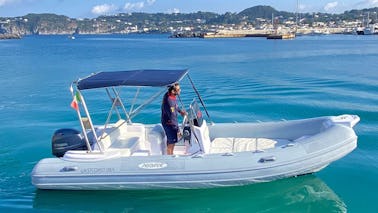 Rigid Inflatable Boat Predator 5.7m 19ft for rent in Forio, Ischia